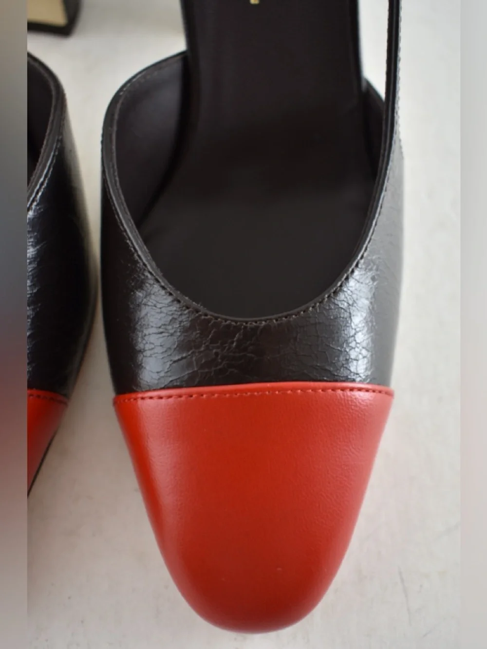 Chanel 26S Blazy Dark Brown Red CC Coco Sling Slingback Block Heel Pump 40c - Picture 8 of 16